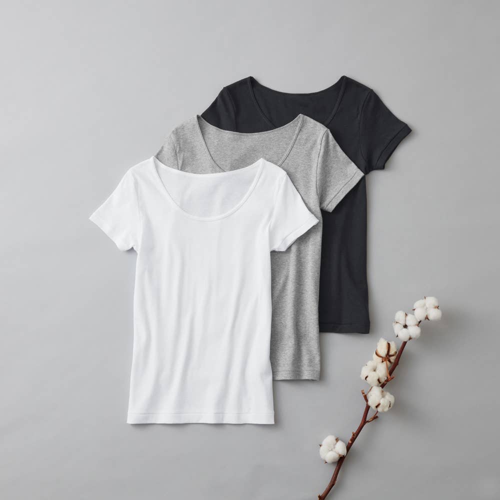 【G231】2分袖インナー（3枚組）